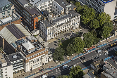 A photo of Queen Mary University from above.
